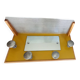 1950s coat rack with mirror, metal hooks, and glass shelf.
