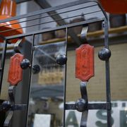 Vintage coat rack in ceramic and metal 1960