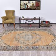 Tapis vintage classique orange 57s 158x260 cm