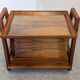 Table d'appoint porte-revues Art déco en noyer, France vers 1930