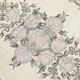 Tapis oriental turc vintage gris et crème