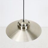 Mid-century pendant lamp in brass/gold finish / Danish modern design / Space Age / 1960s / 1970s