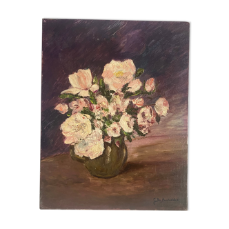 Oil on canvas signed, 50s