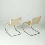 Bauhaus "MR10" chairs by Ludwig Mies van der Rohe, Tecta edition circa 1990