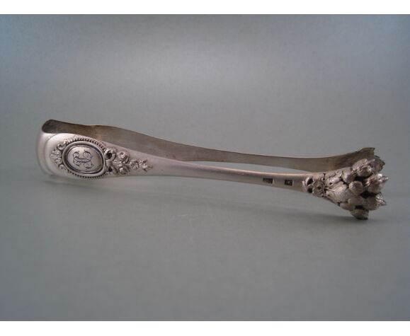 Sugar tongs in silver metal style Louis XVI, goldsmith cailar Bayard & Cie,  nineteenth century | Selency