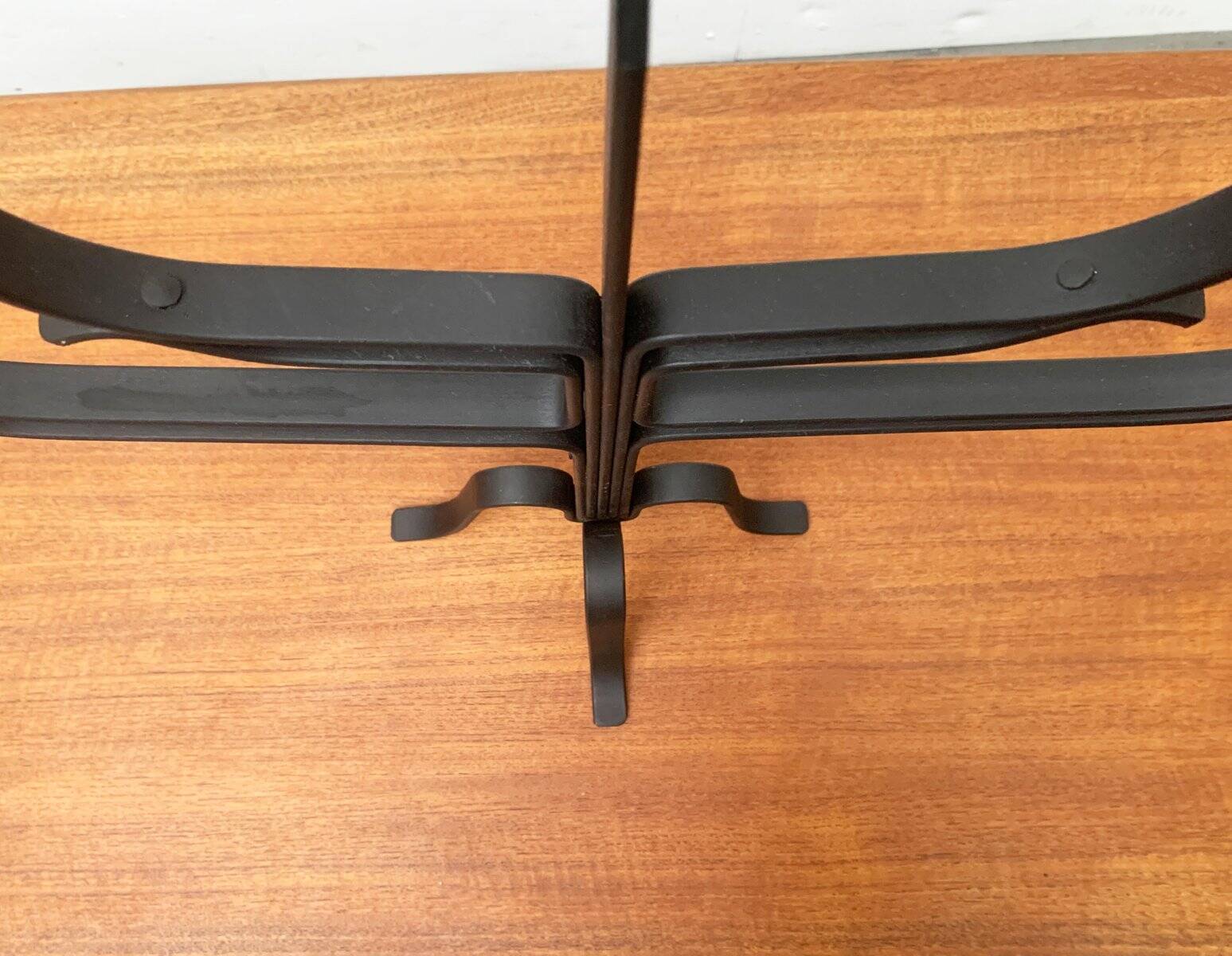 Brutalist Metal Candle Holder