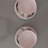 Paire de tasses à thé Gien Oiseaux de Paradis