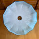Old Suspension Opaline Blue Lampshade White Interior + Brass #E