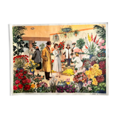 Double-sided school poster Florist/Christmas