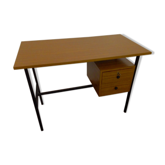 Desk formica imitation wood 1950
