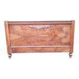 Carved walnut headboard