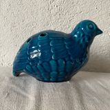 Vase pique flower ceramic design blue bird