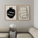 Pair of giclee prints. Abstract wall art set of two, 50x70
