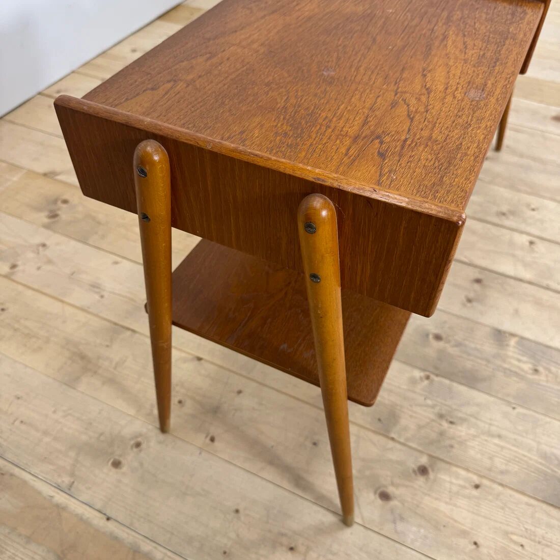 Pair of teak bedside tables by AB Carlström, 1960