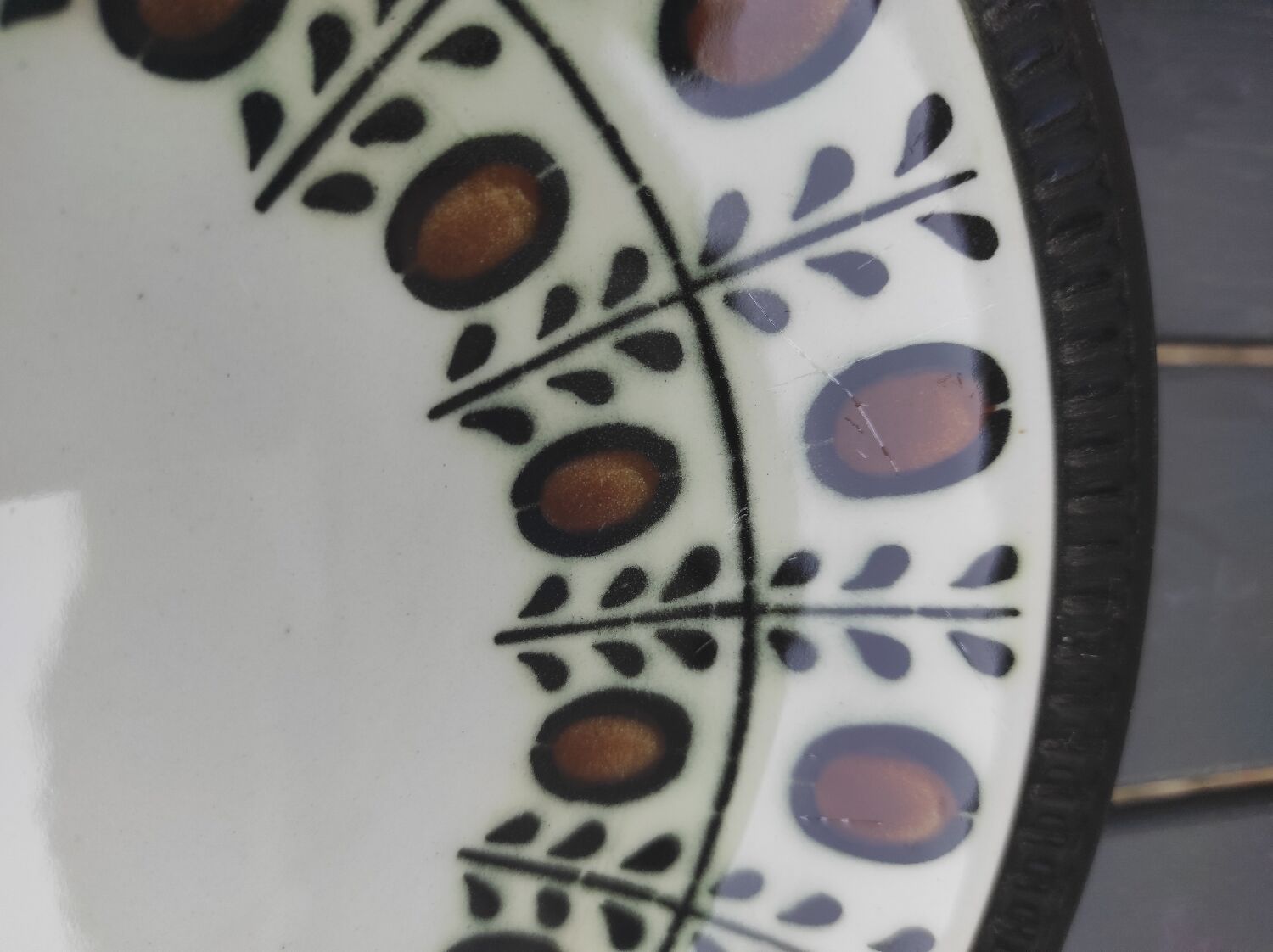 12 flat plates Boch La Louvière 60s
