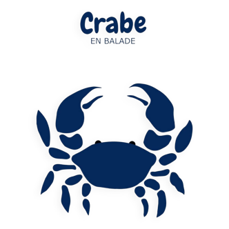 Affiche déco crabe