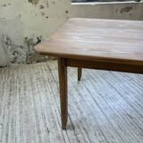 Beech and pine farmhouse table with spindle legs 170 cm