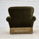 1970s, Danish lounge chair, low, furniture velour, ash wood legs.