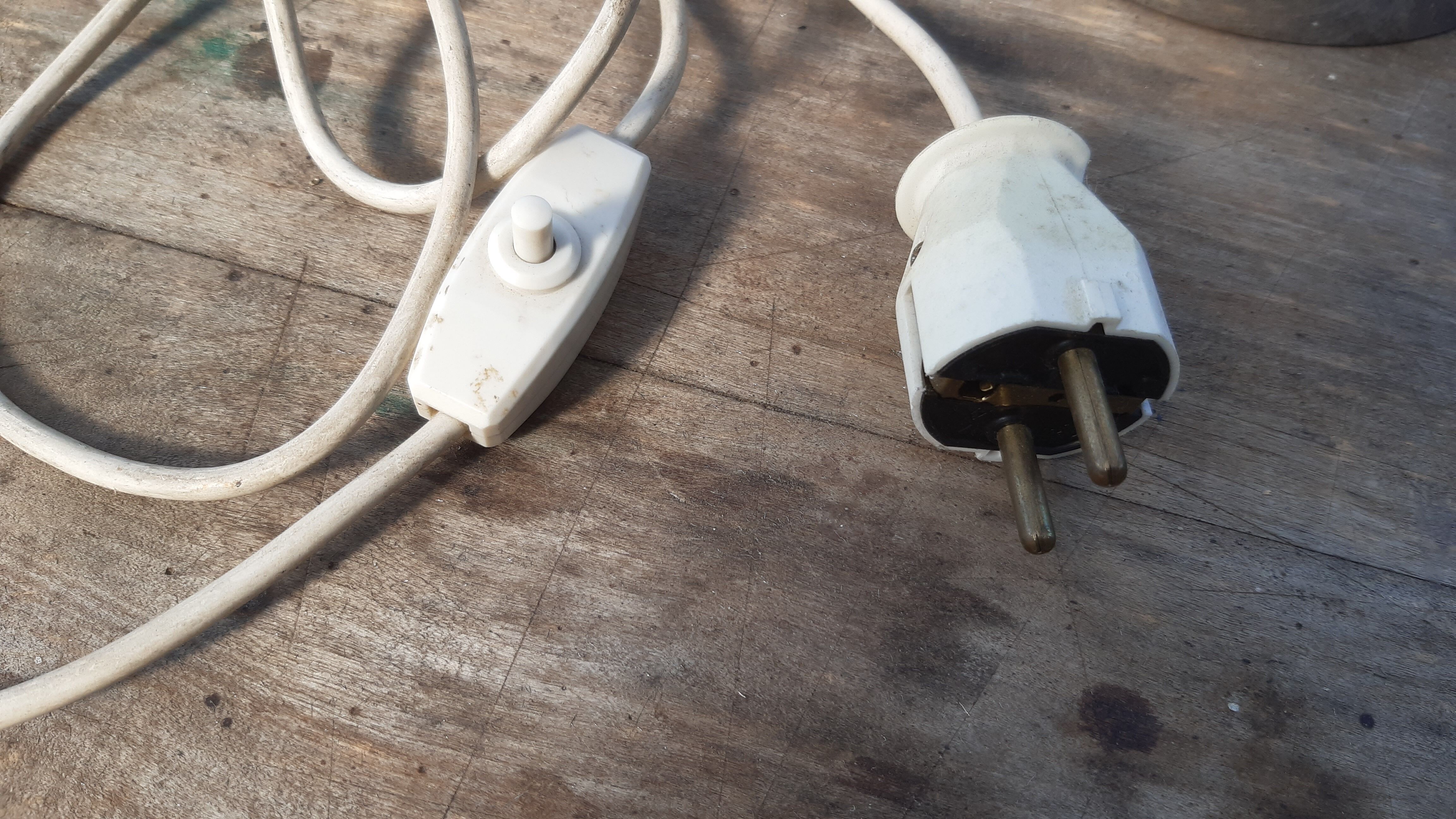 1970 Chiseled Glass Lamp