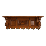 20th century Belgian Oak Coatrack in Baroque Bruegel Style