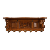 20th century Belgian Oak Coatrack in Baroque Bruegel Style
