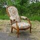 Antique Voltaire armchair with 4-position reclining backrest