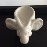 Empty elephant pocket in porcelain of the 70s stamped Capodimonte