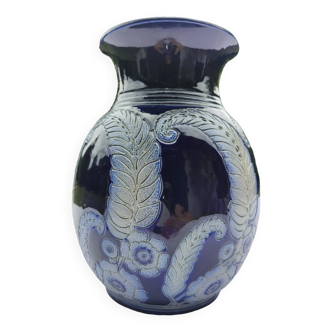 Hubert Krumeich-Remmy - Betschdorf - Art nouveau vase with floral decoration