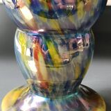 Boho chic iridescent/Iridescent vase. Millefiori. Wilhelm Kralik