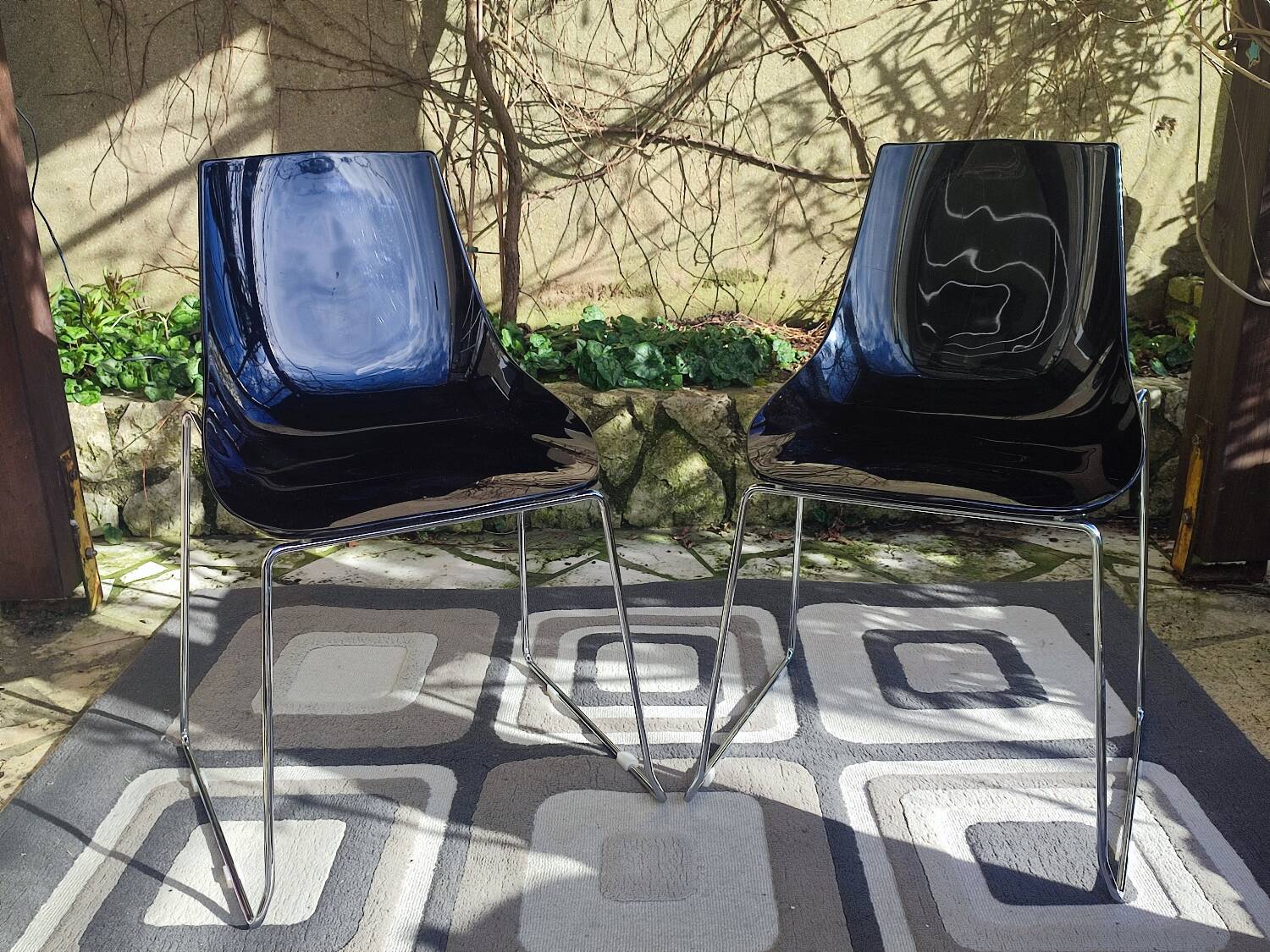 Pair of vintage Dal Segno designer chairs