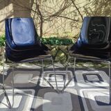 Pair of vintage Dal Segno designer chairs