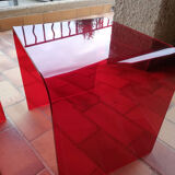 Set of 3 tables in plexiglas
