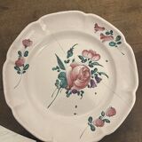 5 assiettes en faïence des Islettes, XVIIIᵉ siècle