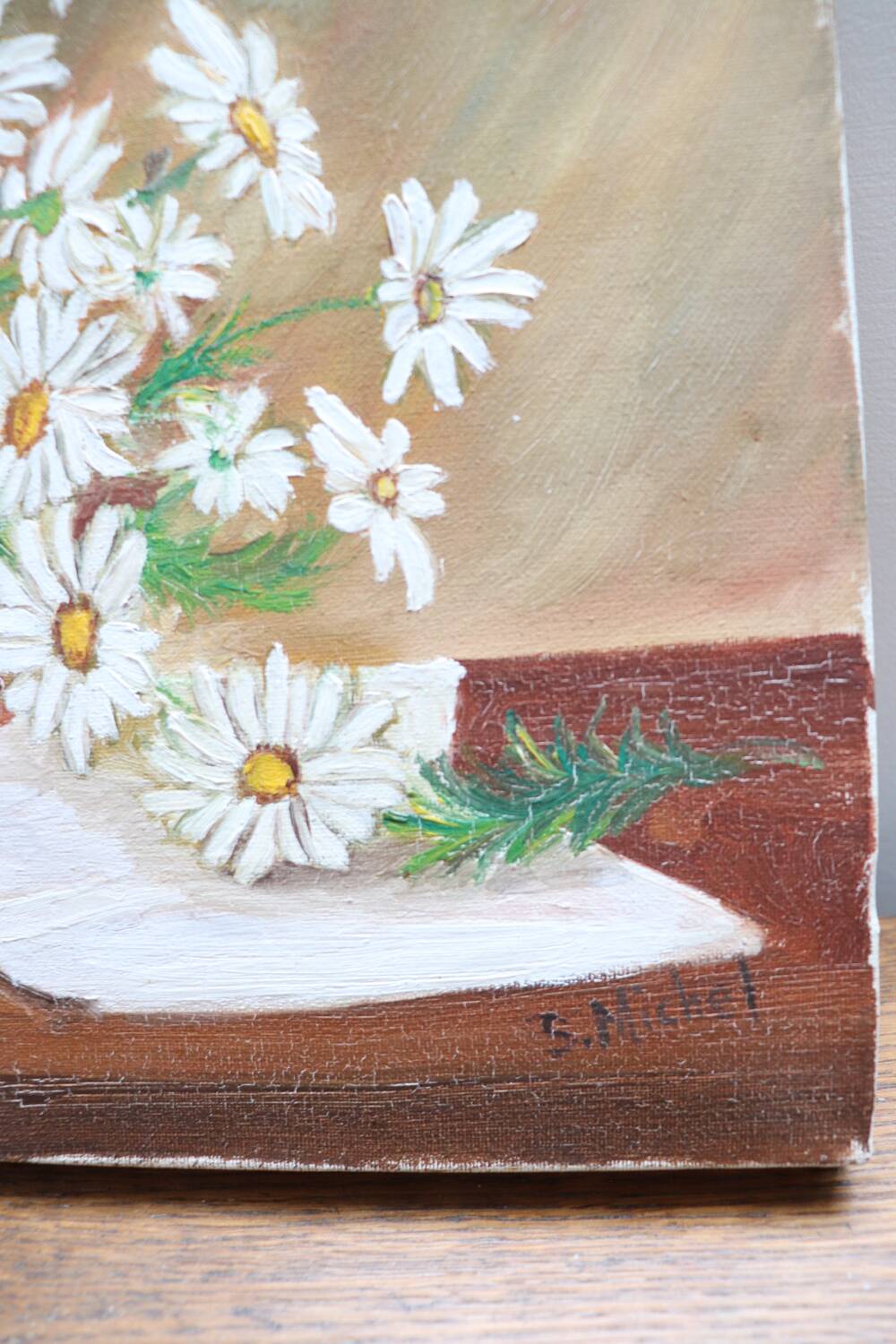 Peinture florale ancienne