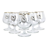 6 glasses with digestive "N"