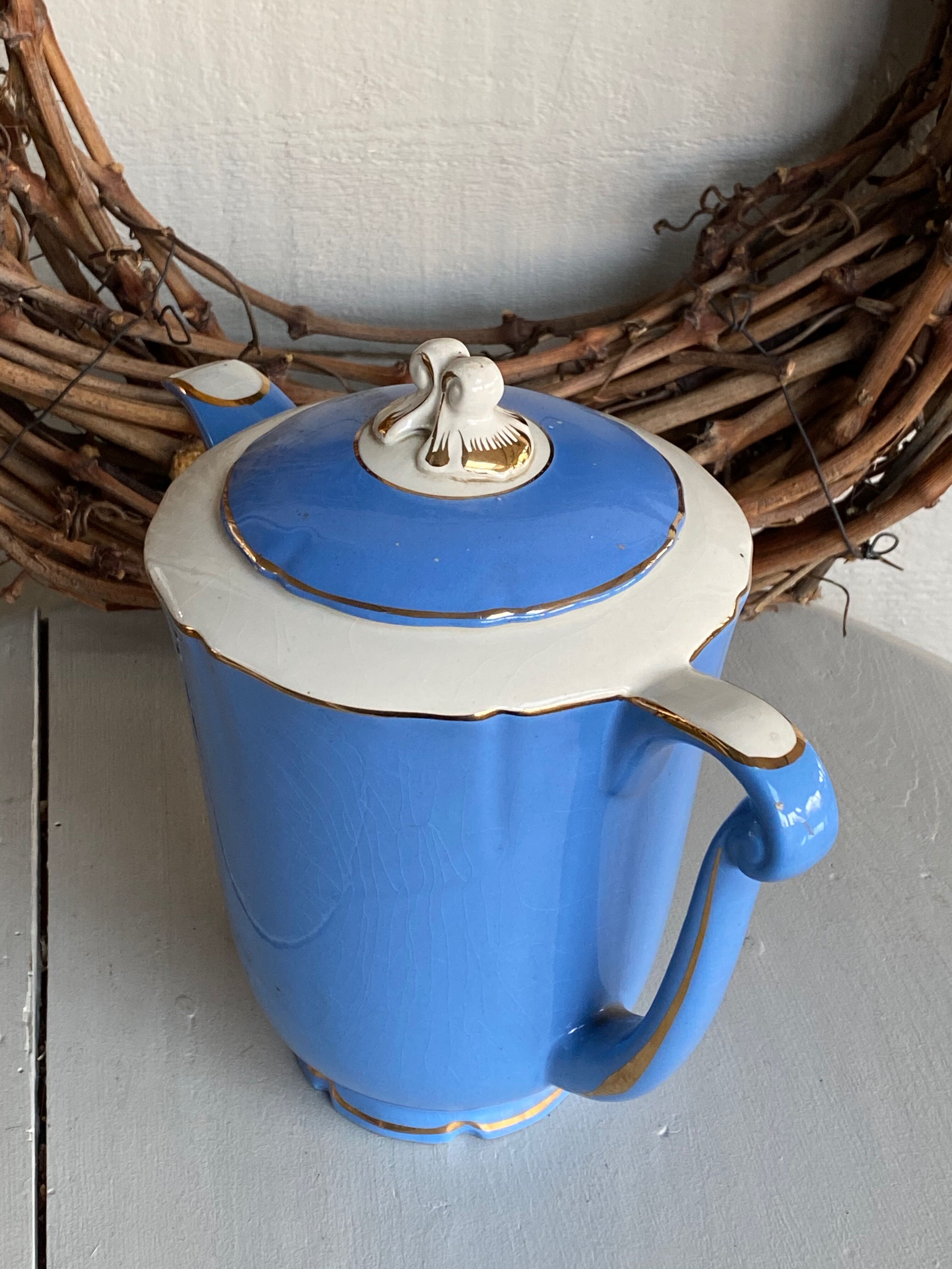 Blue coffee maker St Amand