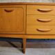 Enfilade scandinave en bois blond 1960