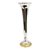 BMF silver metal soliflore vase