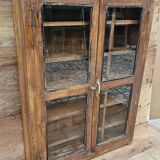 Old Burmese teak display case