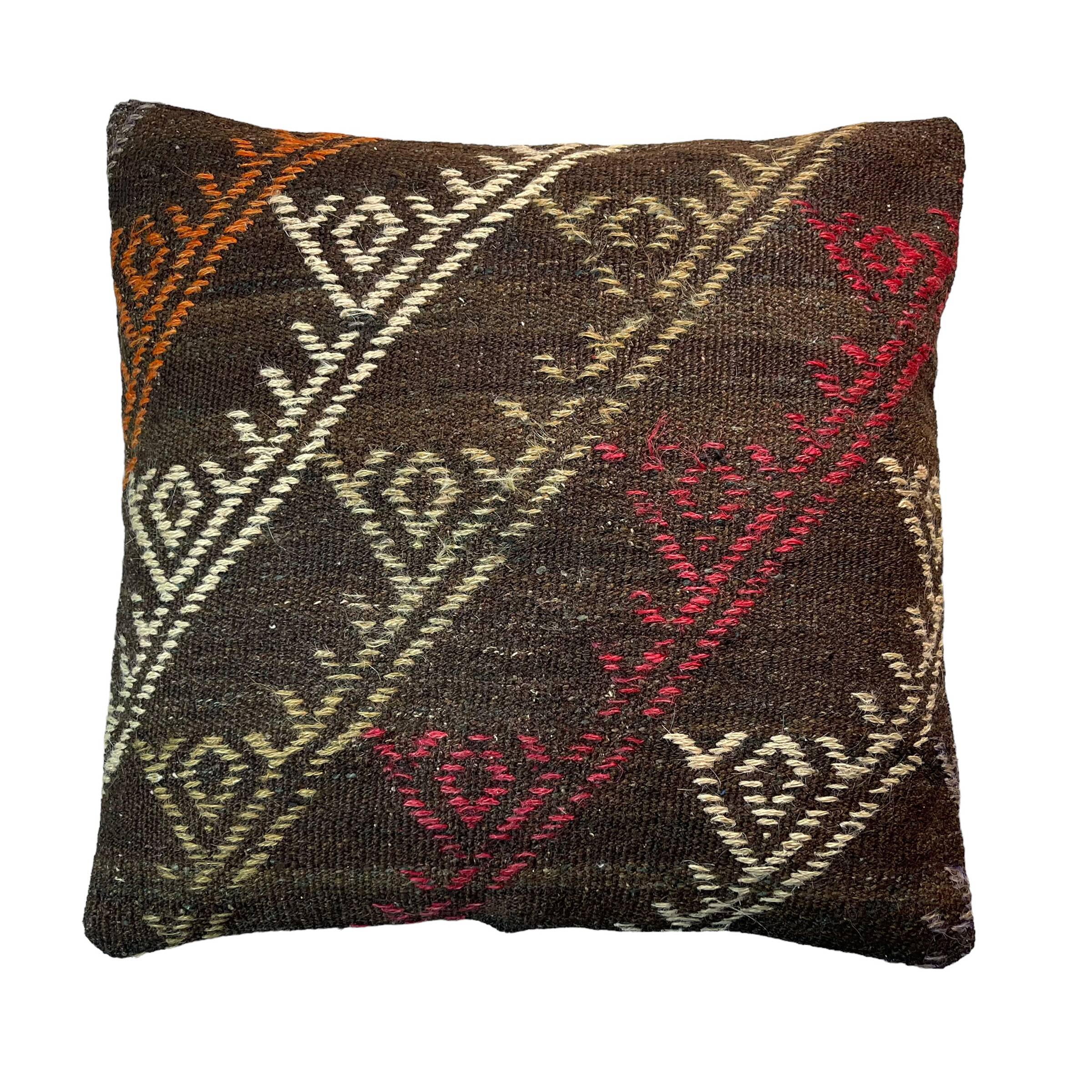 Vintage Turkish Kilim Cushion Cover , 55 x 55 cm