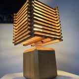 Constructivist wooden table lamp