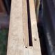 Antique trumeau mirror in oak