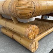 Vintage Bamboo Salon Table