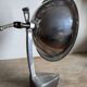 Cobra parabolic lamp with enameled cast iron base, Art Nouveau.