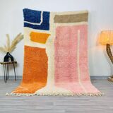 Traditional handmade pure wool rug, size 150 x 250 cm