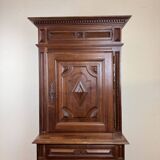 Cabinet bourguignon de style louis xiii en bois massif vers 1850-1880