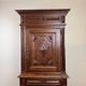 Louis XIII style Burgundian cabinet in solid wood circa 1850-1880