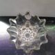 Old transparent molded glass vase bubble shape vintage decoration