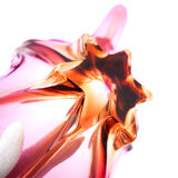 "Starfish" bowl by Murano – Fuchsia Pink & Amber – Circa 1960