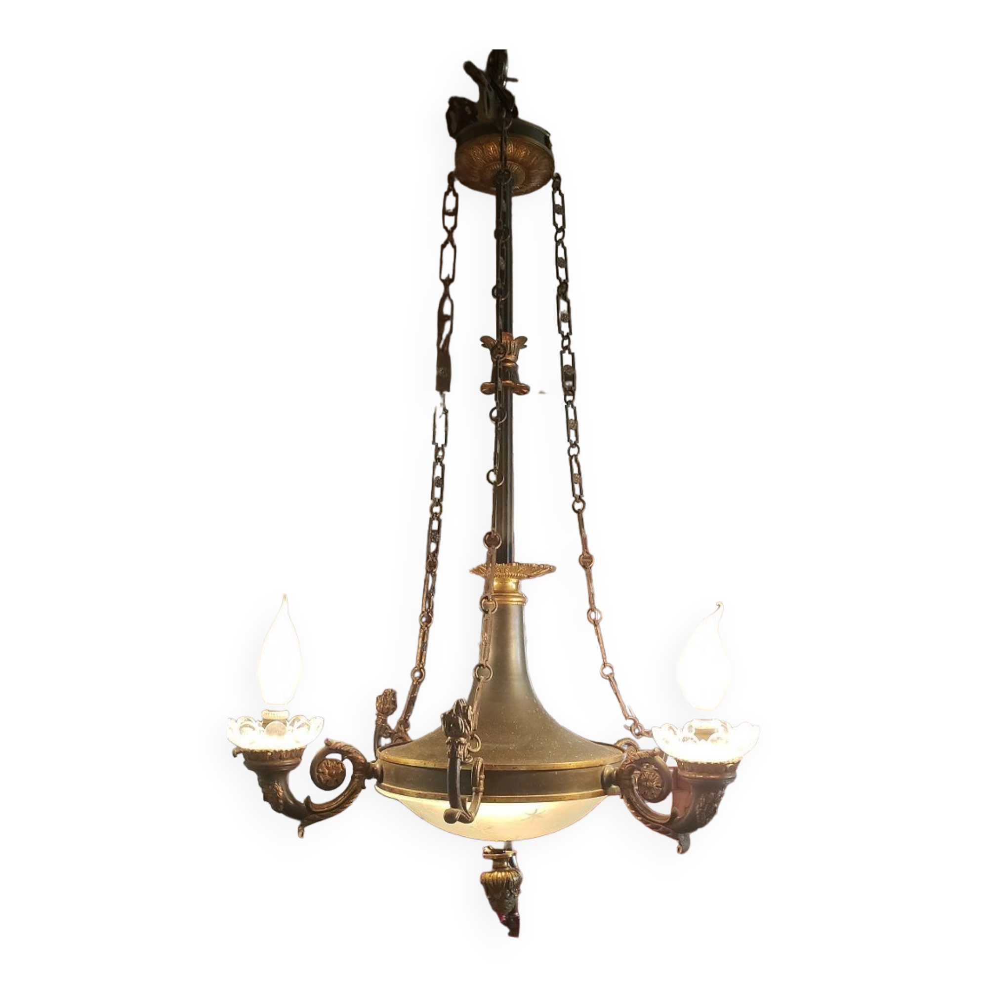 Lustre style empire 6 feux